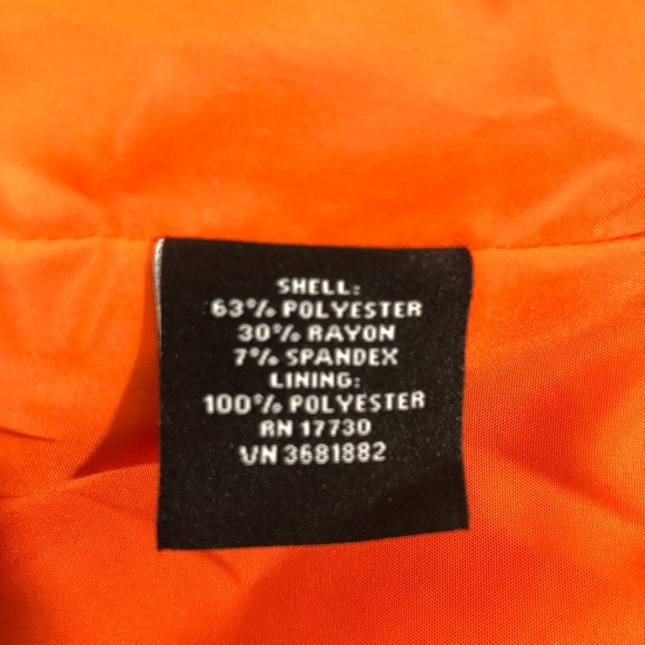 🆕Victoria Beckham Scallop Trim Orange Dress NWT - Picture 4 of 8